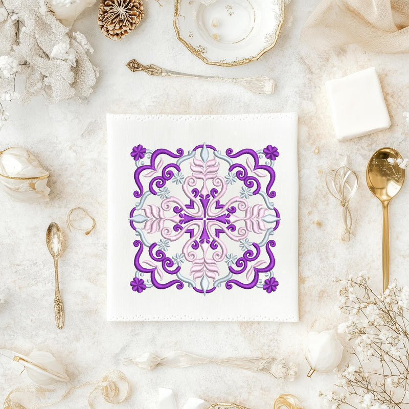 Ornate Decorative Square Machine Embroidery Design Instant Download - 4 Sizes - 8 Formats - ThreadArt - Threadart.com