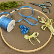 Silk Ribbon 4mm Navy x 10 Meters No. 590 - Threadart.com