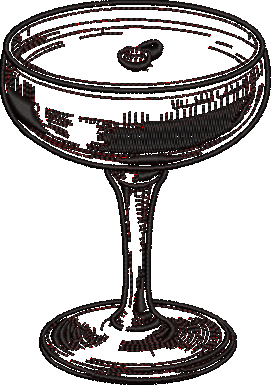 Expresso Martini Social Club Sketch Embroidery Design Instant Download - 3 Sizes - 8 Formats - ThreadArt - Threadart.com
