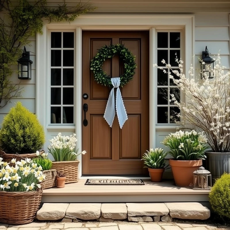 Easter Wreath Sash or Basket Bow - Pink Blank - Threadart.com