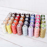 40 CONES OF 5000 METERS POLYESTER MACHINE EMBROIDERY THREAD - BRILLIANT - Threadart.com
