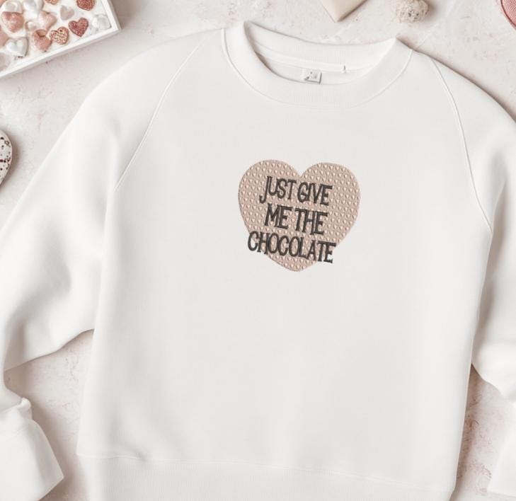 Valentine Heart With Chocolate Quote Machine Embroidery Design Instant Download - 5 Sizes - 8 Formats - ThreadArt - Threadart.com