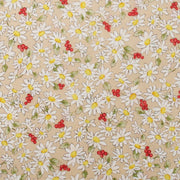 The image is a collage of various images featuring white and yellow flowers, red berries, and green leaves. The flowers are scattered throughout the image, creating a vibrant and colorful composition.