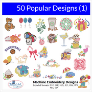 All-In-One Embroidery Machine Starter Set With Threads, Designs, Stabilizer, Bobbins, & Rack - Threadart.com