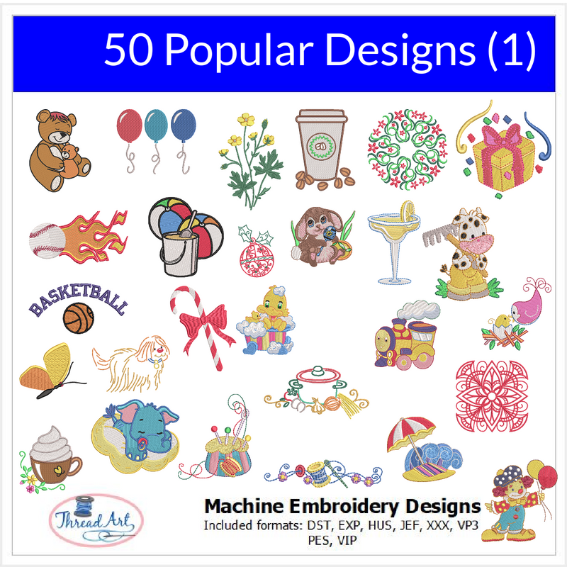 All-In-One Embroidery Machine Starter Set With Threads, Designs, Stabilizer, Bobbins, & Rack - Threadart.com