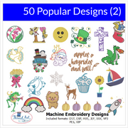 All-In-One Embroidery Machine Starter Set With Threads, Designs, Stabilizer, Bobbins, & Rack - Threadart.com