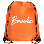 Personalized Drawstring Bag with Custom Name - BackPack Cinch Sack - Threadart.com