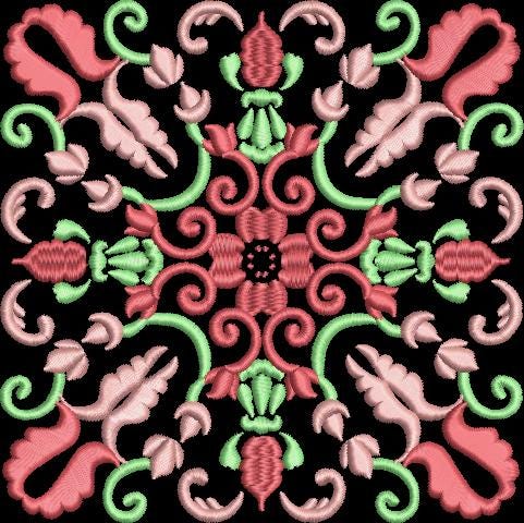 Ornate Decorative Square Machine Embroidery Design Instant Download - 4 Sizes - 8 Formats - ThreadArt - Threadart.com