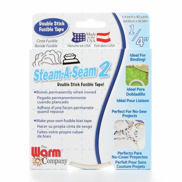 Steam-A-Seam 2 Double Stick Fusible Tape - 1/4" x 40-yard roll - Threadart.com