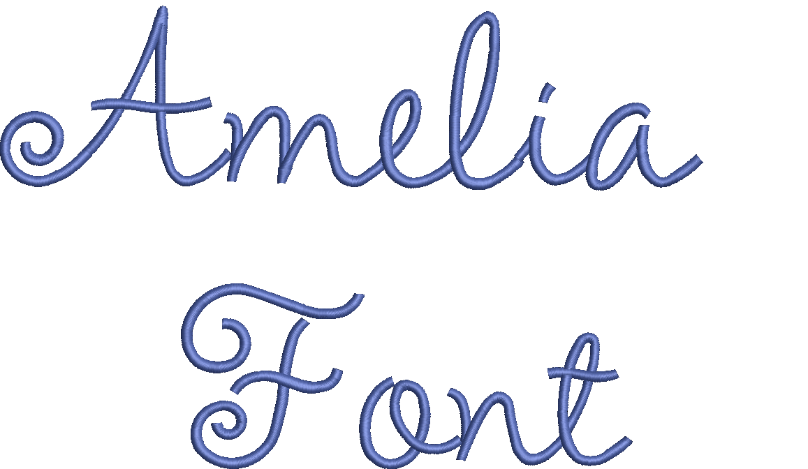 Cursive Lettering Amelia Amelia Font Machine Embroidery Design Set - Cursive Alphabet Letters B ...