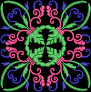 Ornate Decorative Square Machine Embroidery Design Instant Download - 4 Sizes - 8 Formats - ThreadArt - Threadart.com