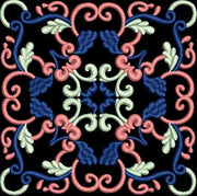 Ornate Decorative Square Machine Embroidery Design Instant Download - 4 Sizes - 8 Formats - ThreadArt - Threadart.com