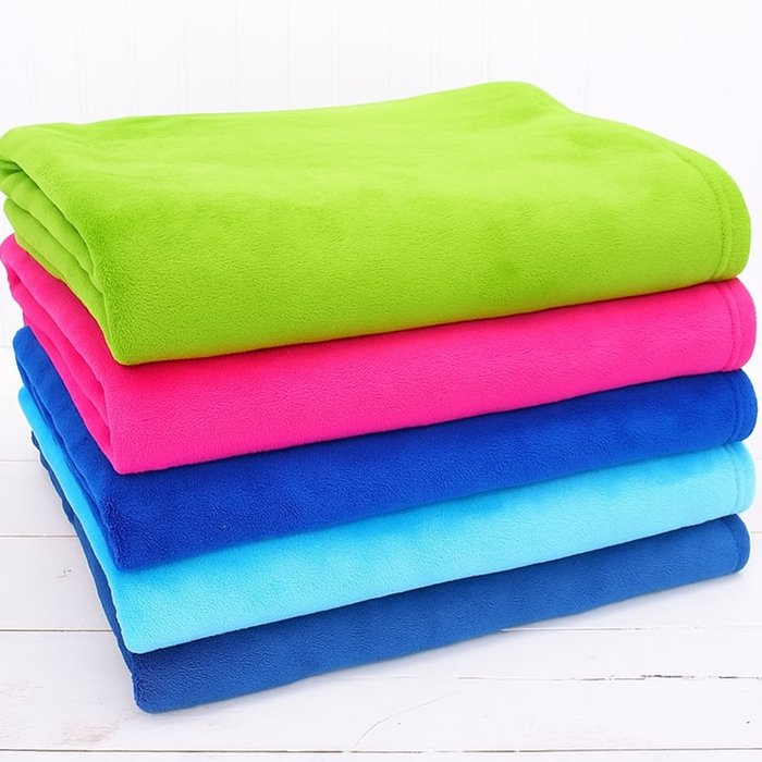 Plush Fleece Blanket - Hot Pink - Threadart.com