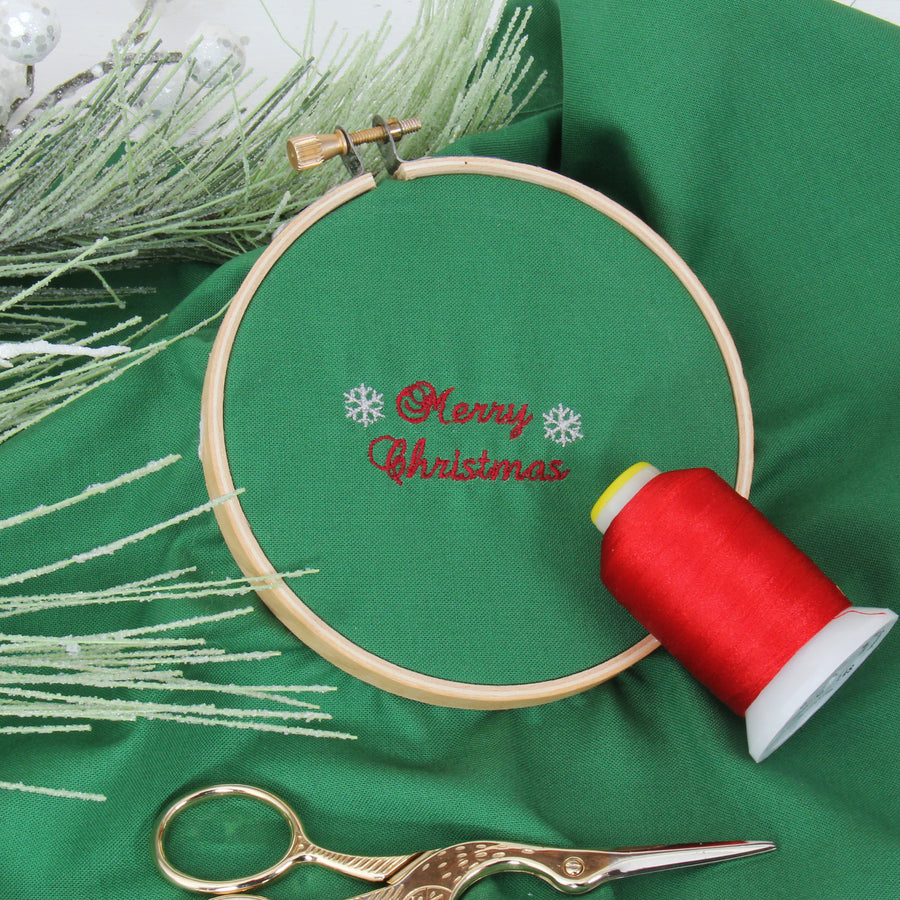 Micro Embroidery & Bobbin Thread in use