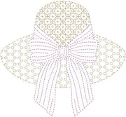 Threadart Sashiko Kit Sunhat Pre-Printed Embroidery Cloth, WashAway Design - Threadart.com