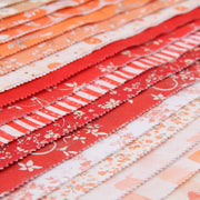 Fat Quarter Bundle - Five Red Precut Cotton Fabrics - Threadart.com