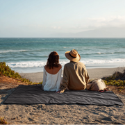Waterproof Picnic Blanket - 79"x55" - Black - Camping, Sports - Threadart.com
