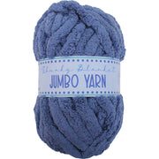 Jumbo Blanket Yarn - Blue Chunky Chenille Yarn for Hand Crochet and Knitting - Threadart.com
