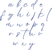 Stylish Script Font Machine Embroidery Design Set -  Cursive Alphabet Letters BX Font - Download 9 Formats and 3 Sizes - 1", 1.5", 2" - Threadart.com