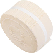 Jelly Roll Fabric Strips, 40 Precut Fabric Strips in Ivory, Premium Cotton - Threadart.com