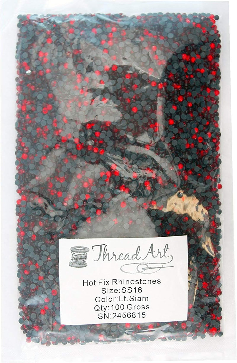 SS16 Lt Siam Rhinestones Bulk 100 Gross - Threadart.com