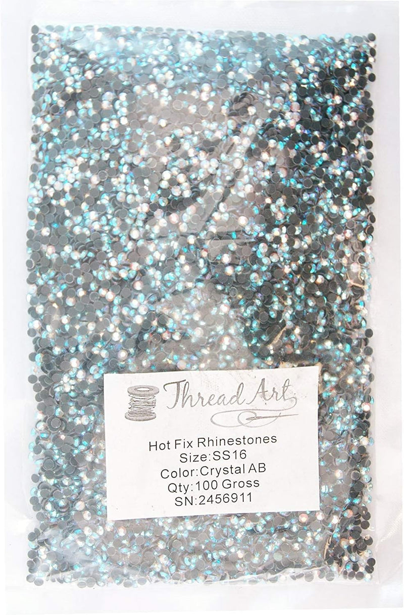 SS16 Crystal AB Rhinestones Bulk 100 Gross - Threadart.com