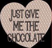 Valentine Heart With Chocolate Quote Machine Embroidery Design Instant Download - 5 Sizes - 8 Formats - ThreadArt - Threadart.com