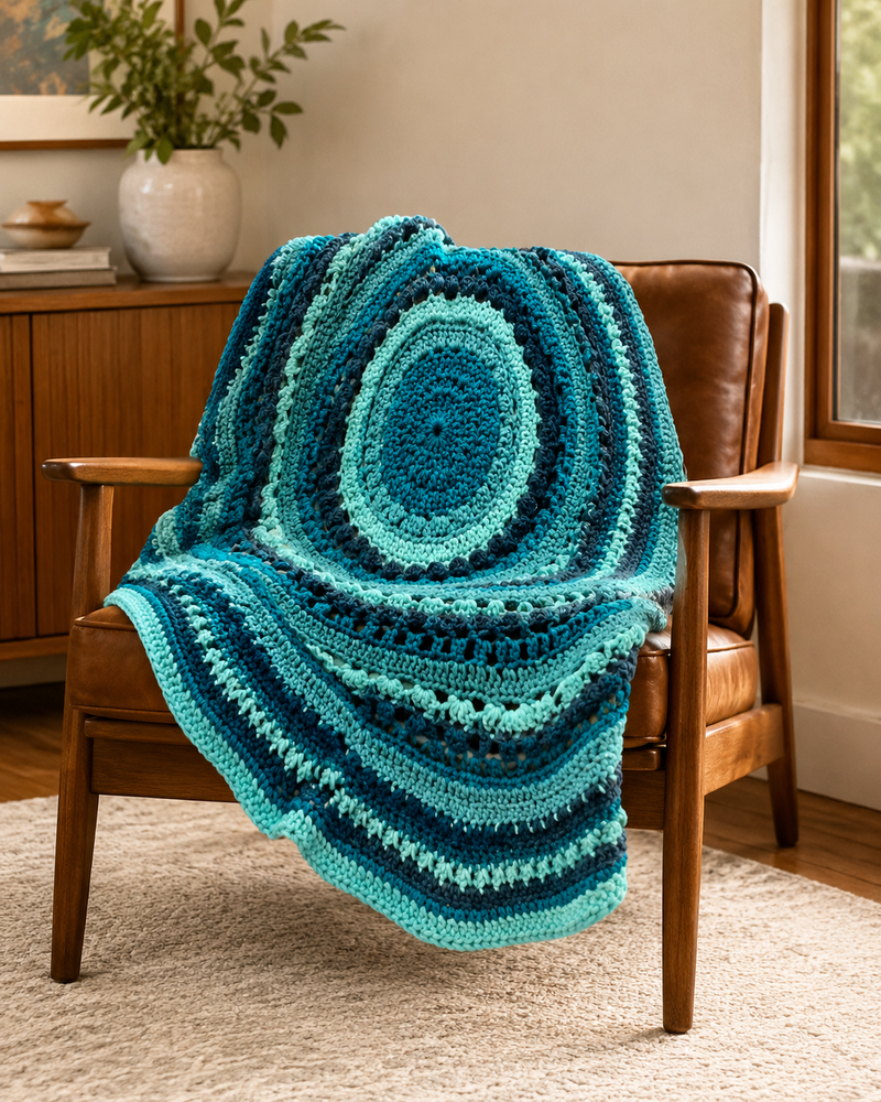 Ombre Yarn - Big Chunky Yarn Cake - Desert Sands – Thick Super Bulky #6 - Threadart.com