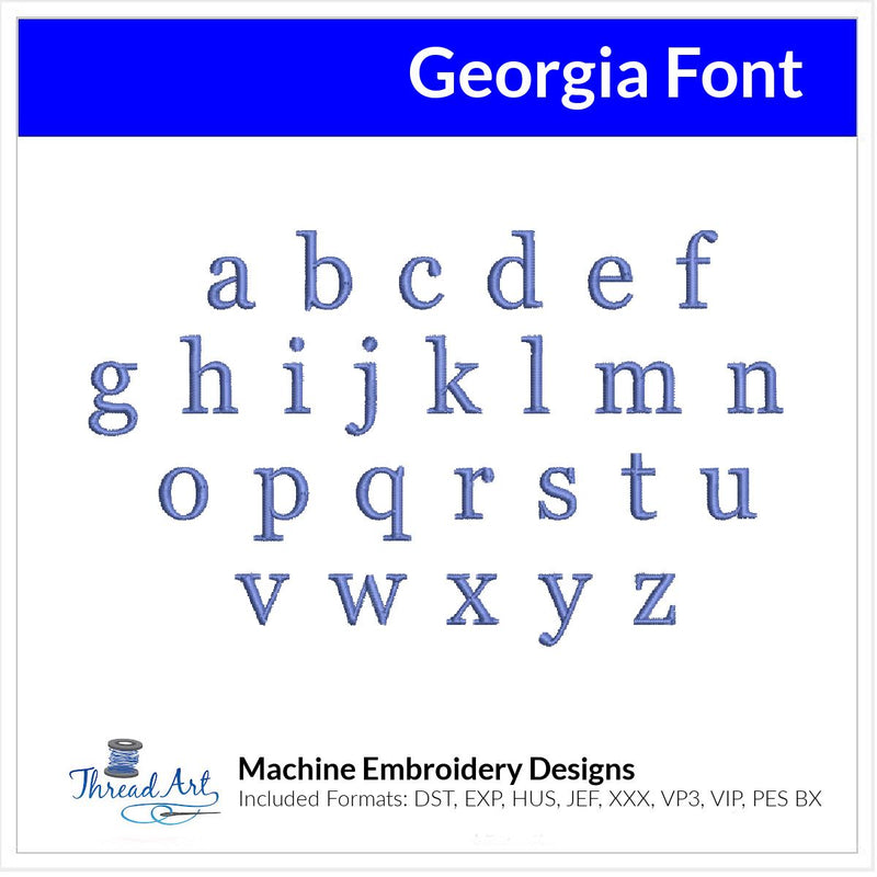 Georgia Block Letters Georgia Font Machine Embroidery Design Set - Alphabet Letters Numbers ...