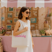 Personalized Tote Bag - Embroidered With Name or Words - Threadart.com