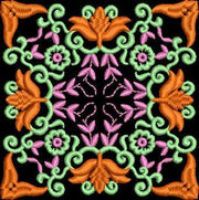 Ornate Decorative Square Machine Embroidery Design Instant Download - 4 Sizes - 8 Formats - ThreadArt - Threadart.com