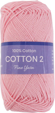 Crochet Cotton Yarn - Light Pink - #2 Sport Weight - 50 gram skeins - 165 yds - Threadart.com