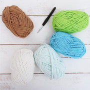 Super Soft Chenille Yarn Set - Beach - Pack of 5 Skeins - #5-50 Gram Skeins - 60 yds Each - Threadart.com