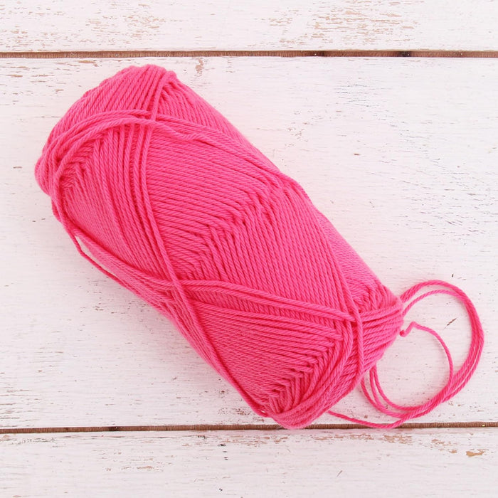 Crochet Cotton Yarn - Hot Pink - #2 Sport Weight - 50 gram skeins - 165 yds - Threadart.com