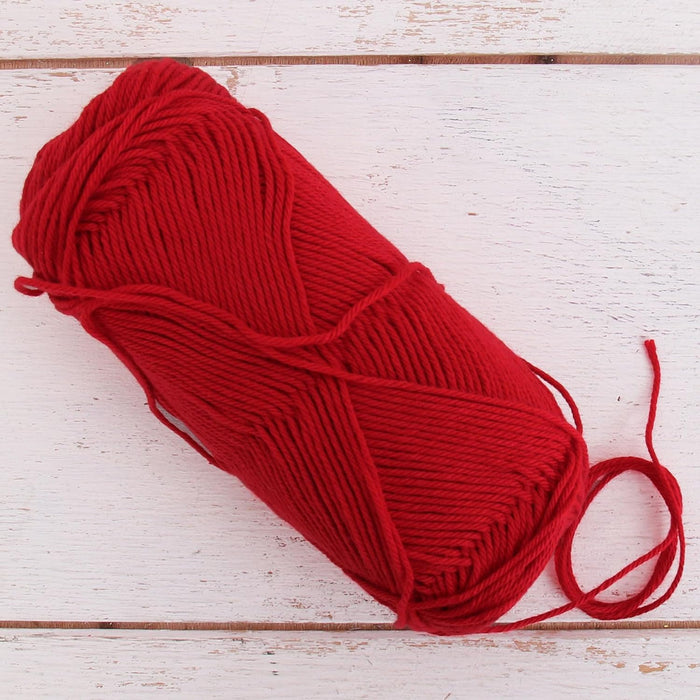 Crochet Cotton Yarn - Red - #2 Sport Weight - 50 gram skeins - 165 yds - Threadart.com