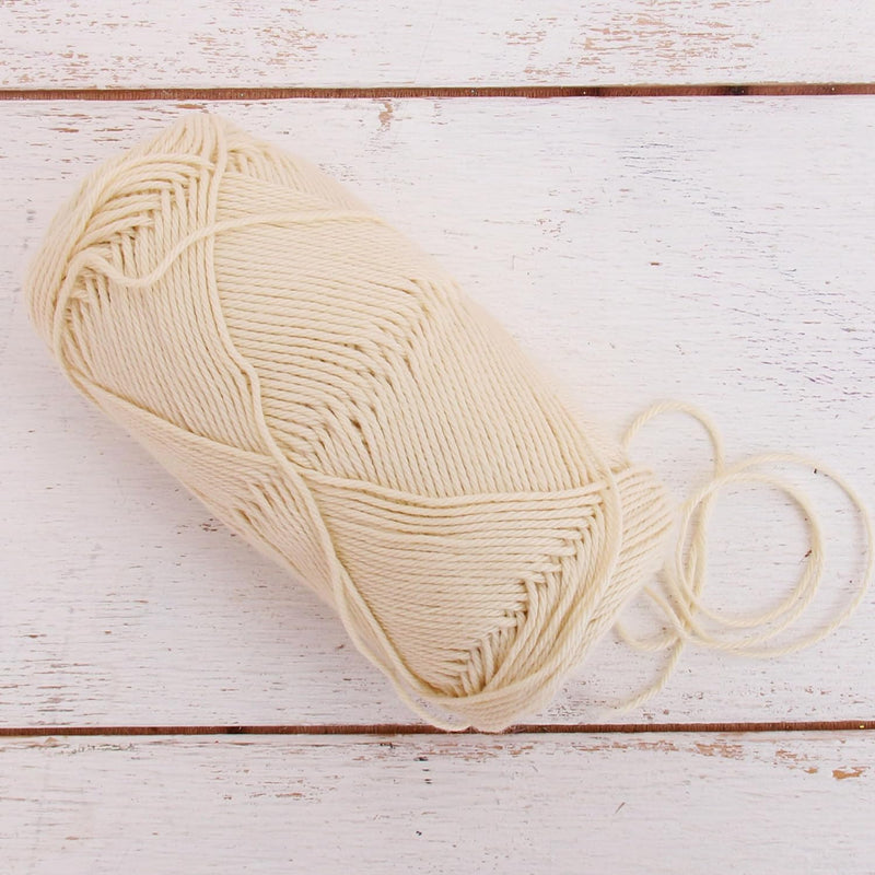 Crochet Cotton Yarn - Natural - #2 Sport Weight - 50 gram skeins - 165 yds - Threadart.com