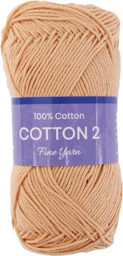 Crochet Cotton Yarn - Light Beige - #2 Sport Weight - 50 gram skeins - 165 yds - Threadart.com