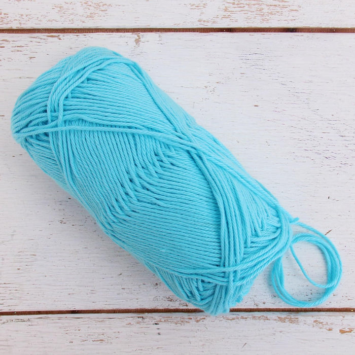 Crochet Cotton Yarn - Aqua - #2 Sport Weight - 50 gram skeins - 165 yds - Threadart.com
