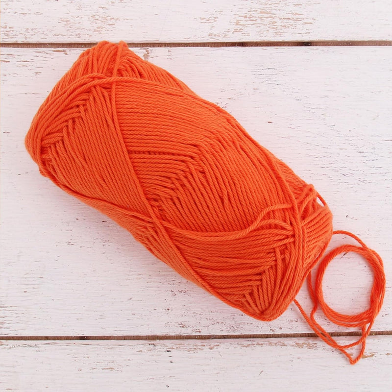 Crochet Cotton Yarn - Orange - #2 Sport Weight - 50 gram skeins - 165 yds - Threadart.com