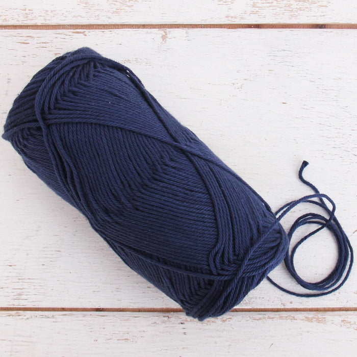 Crochet Cotton Yarn - Navy - #2 Sport Weight - 50 gram skeins - 165 yds - Threadart.com