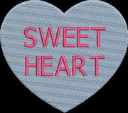 Valentine Candy Heart Designs Single and Row Embroidery Design Instant Download - 12 Variations & Sizes - 8 Formats - ThreadArt - Threadart.com