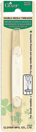 Clover Double Needle Threader - Threadart.com