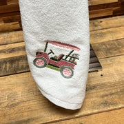 Pink Golf Cart Embroidery Design Instant Download Cute Sport Summer - 3 Sizes - 8 Formats - ThreadArt - Threadart.com