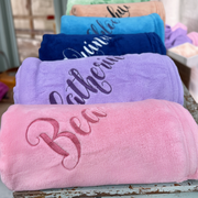 3 Pack of Plush Fleece Blanket - Lavender - Threadart.com