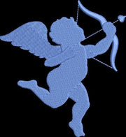 Valentine Cupid Outline Machine Embroidery Design Instant Download - 5 Sizes - 8 Formats - ThreadArt - Threadart.com