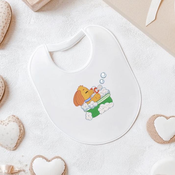 Puppy in Bubble Bath Embroidery Design Instant Download - 4 Sizes - 8 Formats - ThreadArt - Threadart.com