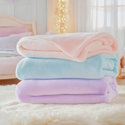 3 Pack of Plush Fleece Blanket - Coral - Threadart.com