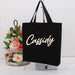 Personalized Tote Bag With Metallic Name Lettering - Custom Name and Color - Threadart.com