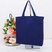 Blank Canvas Tote Bag - Navy - 100% Cotton- 14.5x17x3 - Threadart.com
