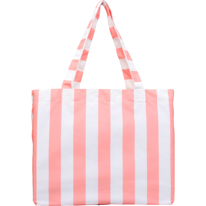 Personalized Striped Tote Bag - Embroidered Monogram or Name